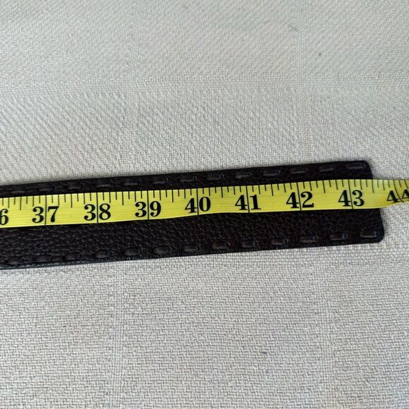 Michael Kors Braided Leather Chain Statement Belt Brown BOHO Size M - Picture 10 of 11